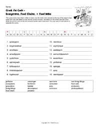 Food chain trophic levels worksheet write organisms for each trophic level. Ecosystems Food Chain Food Web Science Vocabulary Activities Tpt