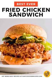 Fried Chicken Sandwich Recipe The Best Easy Chicken Recipes Video Recipe In 2021 Chicken Sandwich Recipes Fried Chicken Sandwich Healthy Chicken Sandwich Recipes