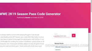 👍🏼 & hit that bell! Wwe 2k19 Season Pass Redeem Code 11 2021
