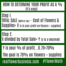Flower Math Real Flower Business