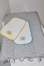 housse matelas a langer gris etoile personnalise deux langes etsy pot holders holder