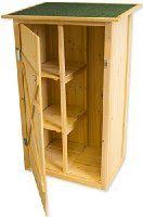 Woodside Wooden Garden Storage Cupboard Outdoor Garden Tool Store Shed Garden Storage Wooden Garden Storage Cupboard Storage