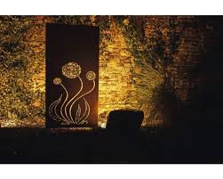 Sichtschutzwand Blume 95 X 185 Cm Rost Bei Hornbach Kaufen Sichtschutzwande Edelrost Wand