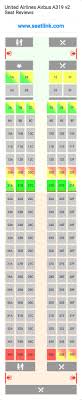 United Airlines Airbus A319 V2 Seating Chart Updated