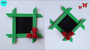 3 buat papan pin dari. Ide Kreatif Membuat Bingkai Foto Dari Kertas Diy Photo Frame Youtube
