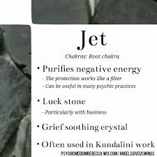 Jet Crystal Meaning Crystalmeanings Jet Crystal Meaning Spiritual Crystals Wicca Crystals Crystal Therapy