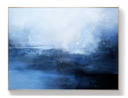 Black And White Oil Painting Landscape Large Sky Abstract Painting Dark Blue Ocean Painting Etsy Abstract Painting Diy Abstract Oil Painting Techniques Abstract Art Painting