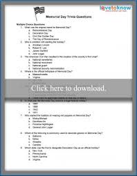 Printing easy trivia questions for seniors. Memorial Day Printable Trivia Questions Lovetoknow