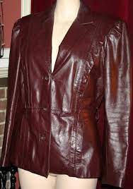 Vintage Bermans Burgundy Leather Jacket Med Large Burgundy Leather Jacket Leather Jacket Jackets