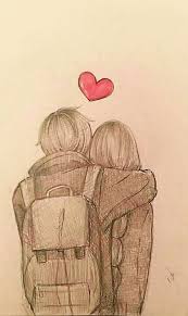 Love Dp Anime Drawings Sketches Cute Couple Drawings Anime Hug