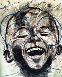 Artist Nelson Makamo S Dynamic Portraits Of Johannesburg Children Emotional Art Art South African Art
