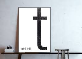 T Total Toll Typografie Buchstabe T Poster In Din A4 Ohne Rahmen Digitaldruck Du Hast Die Wahl Wofu Lettering Bild Buchstaben Poster