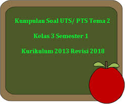 Download Soal Uts Pts Tema 2 Kelas 3 Semester 1 K13 Revisi 2018 Juragan Les