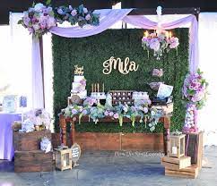 Lavender Baby Shower Pretty My Party Party Ideas Lavender Baby Showers Baby Shower Purple Baby Shower Dessert Table Girl