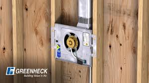 Cutting a hole through the exterior wall specifically for venting the fan's exhaust is the most direct way to vent the air and moisture outside. Greenheck Model Sp L Bathroom Exhaust Fan Installation Youtube