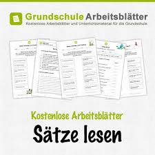 Entdecke (und sammle) deine eigenen pins bei pinterest. Kostenlose Arbeitsblatter Satze Lesen Lesen Lernen Unterricht Lesen Deutsch Unterricht