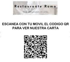 The qr code is only displayed at a size of 200px but it will be saved at a size of 200px. Carta Qr Picture Of Restaurante Roma Moralzarzal Tripadvisor