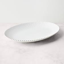 Costa Nova Pearl Serving Platter, Ceramic, White, 2 Sizes