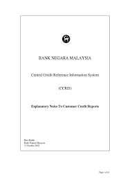 The central credit register (ccr) contains information on actual credit liabilities of natural or legal persons to find out when the information on credit liabilities is updated, consult the aggregation schedule. Ccris Bnm Booklet Credit Finance Sole Proprietorship