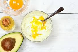 Xoxo kayla #diy #hairmask #hairgrowth egg hair mask recipe: Avocado Olive Oil Yogurt And Egg Yolk For Hair Mask Natural Stock Photo Picture And Royalty Free Image Image 101856712