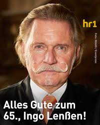 Alles Gute zum 65., Ingo Lenßen! Als Fachanwalt für Strafrecht, Familien-  und Erbrecht betreibt er eine Kanzlei am Bodensee. Überregional bekannt  wurde er durch TV‑Formate wie "Richter Alexander Hold", seine eigene Serie "