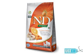 Farmina n&d pumpkin puppy mini lamb, pumpkin & blueberry wet food for puppies 140 g. Farmina N D Pumpkin Grain Free Codfish Orange Adult Dog Food Medium Maxi Breeds Vetco Store