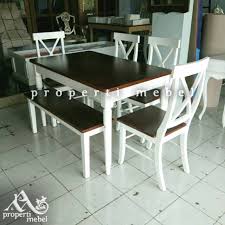 Set Kursi Meja Makan Minimalis Warna Putih Kombinasi Natural Shopee Indonesia Dekor pelaminan indah dengan kain putih. set kursi meja makan minimalis warna putih kombinasi natural
