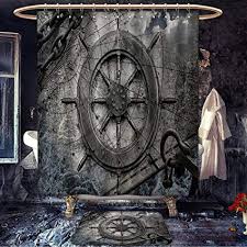 Amazon Com Homecoco Ships Wheel Custom Made Bath Mat Set