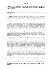 Http Www Parliament Tas Gov Au Ctee Joint Transcripts Fgm Fgm Evi 170208 Transcript Jt A Pdf