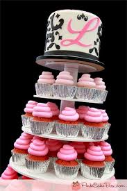 Sweet 16 Ombre Cupcake Stand Pink Cake Box With Images Sweet 16 Cupcakes Pink Cake Box