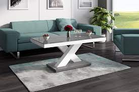 Heine home couchtisch hochglanz beschichtet weiss natur im heine. Design Couchtisch H 888 Weiss Grau Hochglanz Highgloss Tisch Wohnzimmertisch Design Impex