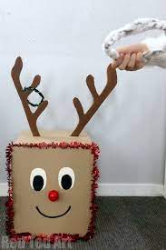 Diy Rudolph Ring Toss Game Red Ted Art Make Crafting With Kids Easy Fun Christmas Party Games For Kids School Christmas Party Christmas Party Activities