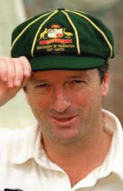 Aussie skipper Steve Waugh wears a new look baggy green cap to mark the  beginning of the Centenary of Federation celebrations