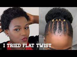 Flat Twist Hairstyle On Short Natural Twa Hair Youtube Twist Hairstyles Twa Hairstyles Flat Twist