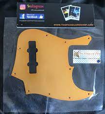 Usa Jazz Bass Pickguard Gold Anodised Aluminium Pickguard Anodized Jazz