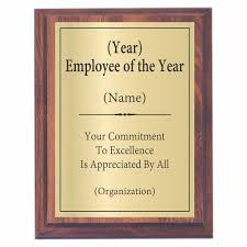 The chancellor's employee of the year award (eoy) will be presented every fall to cu boulder staff in recognition of and. Employee Of The Year Plaque Custom Engraved Awards2you