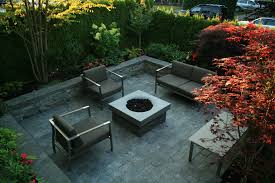 Urban Courtyard Garden Botanica Design Contemporary Landscape Design Modern Landscaping Outdoor Gas Fireplace