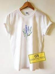 Lavender Flower Graphic Tees Shirts Graphicteestore Graphic Tee Shirts Graphic Tees Cute Graphic Tees
