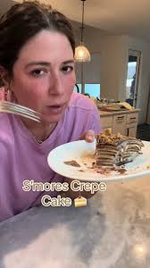 Birthday cake 🍰 YUMM #happybirthday #birthday #birthdaycake #cake  #cakerecipe #crepecake #recipe #yum #yummy #dessert #smorescake  #dessertrecipe