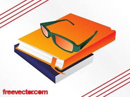 Books And Glasses Free Vector Vector Free Vector Free Vector Art