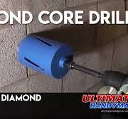 How to use a diamond core drill