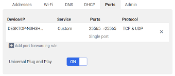 For the internal and external port . Unable To Port Forward For A Minecraft Server R Googlefiber