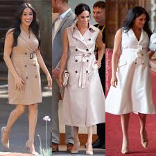 Meghan Markle Wears Banana Republic Trench Dress For Solo Visit Dress Like A Duchess Trench Dress Meghan Markle Outfits Meghan Markle Style
