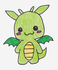 Continue drawing the right ear and sketch the face. 17 Dragon Drawings Cool Cute Easy For Your And Your Kids