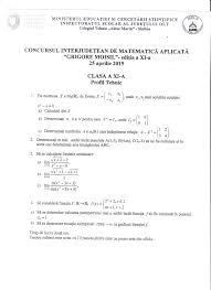 Sper că ați înțeles mesajul meu insta: Subiecte Concurs 2015 Matematicaaplicata