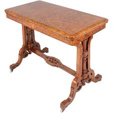 Victorian Walnut Folding Card Table Table Tea Table Vintage Table