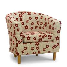 Fabric Tub Chair Bucket Seat Classic Tub Chairs Design Red Woodstock Home Life Direct Amazon Co Uk Kitchen Home Tub Chair Chair Chair Design
