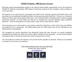 If you have any enquiry. Mep Business Counsel On Twitter Please Note Our Latest Mep News Post On Covid 19 Mep Business Counsel Is Taking Responsible Action To Contain The Virus We Encourage Everyone To Minimize The Further