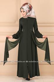 Modaselvim Ferace Tas Detayli Ferace 3359ah193 Haki