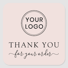 Maybe you would like to learn more about one of these? Thank You For Your Order Blush Pink Thank You Square Sticker Zazzle Com Blush Pink Logo Templates Custom Logos